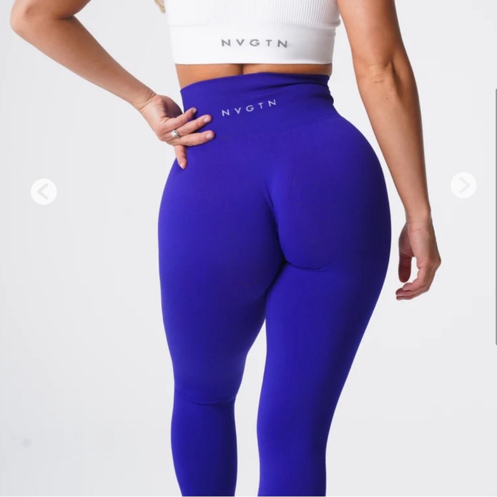 Sold out like new cobalt blue solid seamless nvgtn leggings